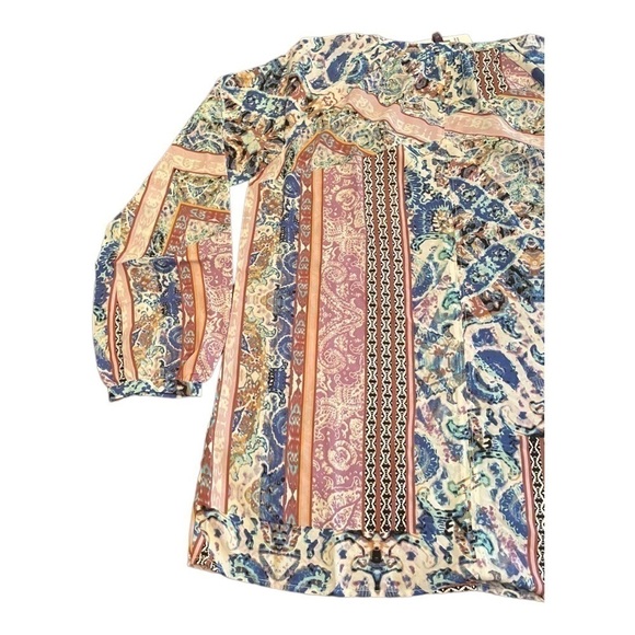 Nydj Peasant Blouse, Free Bird Paisley - Picture 3 of 15